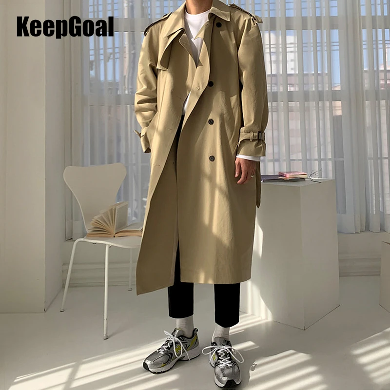 Double-Breasted Trench Coats Men's Long Overcoat Spring Autumn Korean Fashion Loose Windcoat Handsome Male Windbreaker Outerwear
Double-Breasted Trench Coats Men's Long Overcoat Spring Autumn Korean Fashion Loose Windcoat Handsome Male Windbreaker Outerwear