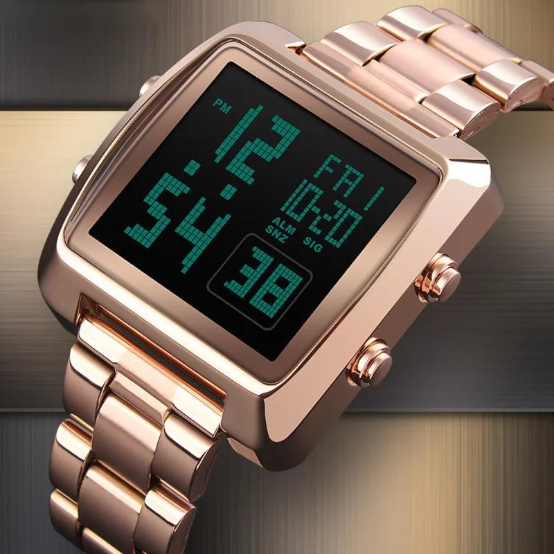 Watch For Men Electronic Timing Waterproof Nightlight Multi Functional Sports Stainless Steel Business Male Clock Reloj Hombre
Watch For Men Electronic Timing Waterproof Nightlight Multi Functional Sports Stainless Steel Business Male Clock Reloj Hombre