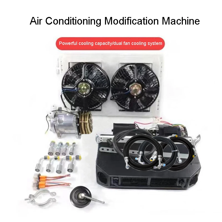 Automotive 12V 24V A/C Air Conditioner Evaporator Radiator Compressor kit for Car Truck Van Tractor Digger Motorhome AC Parts
Automotive 12V 24V A/C Air Conditioner Evaporator Radiator Compressor kit for Car Truck Van Tractor Digger Motorhome AC Parts