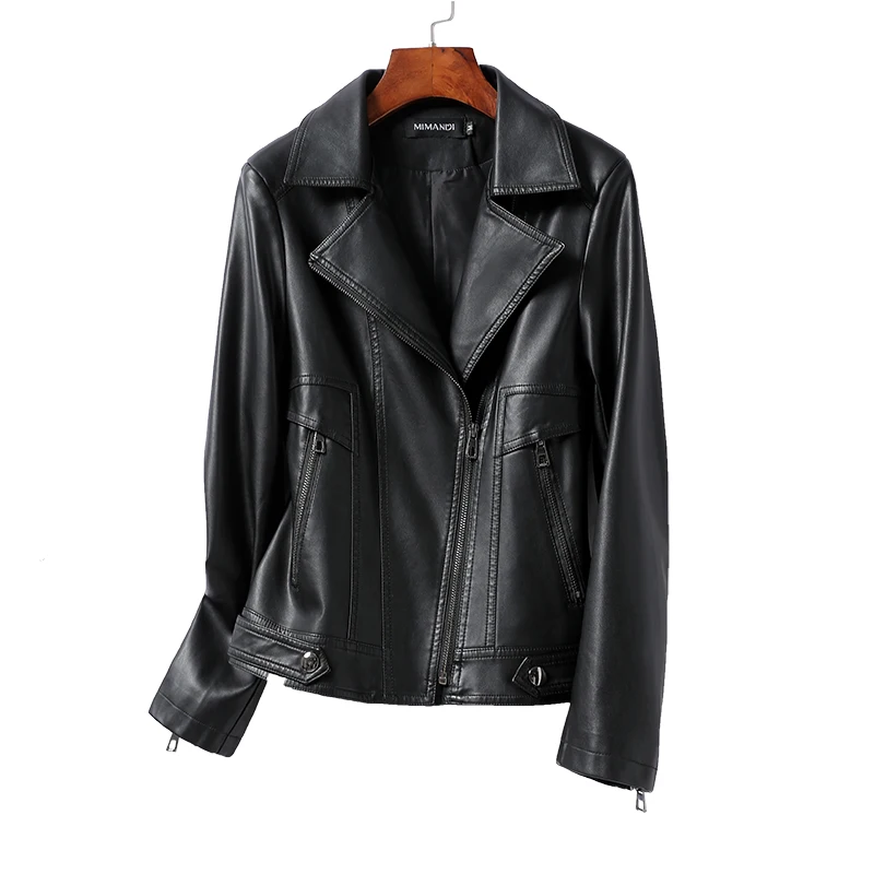 Genuine Leather Clothes Women's Short Black Spring and Autumn New Sheepskin Coat Collar Slim Jacket Soft and Comfortable Elastic
Genuine Leather Clothes Women's Short Black Spring and Autumn New Sheepskin Coat Collar Slim Jacket Soft and Comfortable Elastic