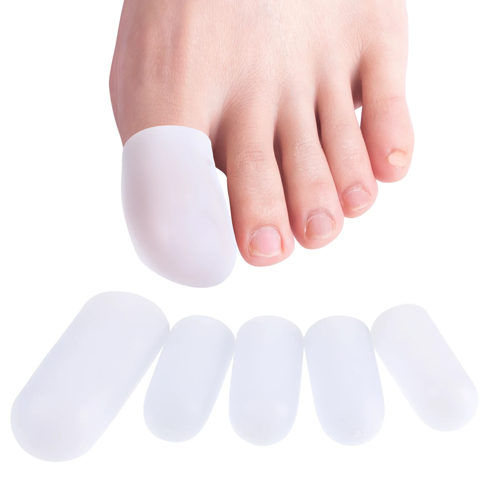 5 Pairs Toe Protector Tubes Toe Caps Breathable Toe Sleeves Toe Corn Protector Covers For Corn Calluses Blister Pain Relief
5 Pairs Toe Protector Tubes Toe Caps Breathable Toe Sleeves Toe Corn Protector Covers For Corn Calluses Blister Pain Relief