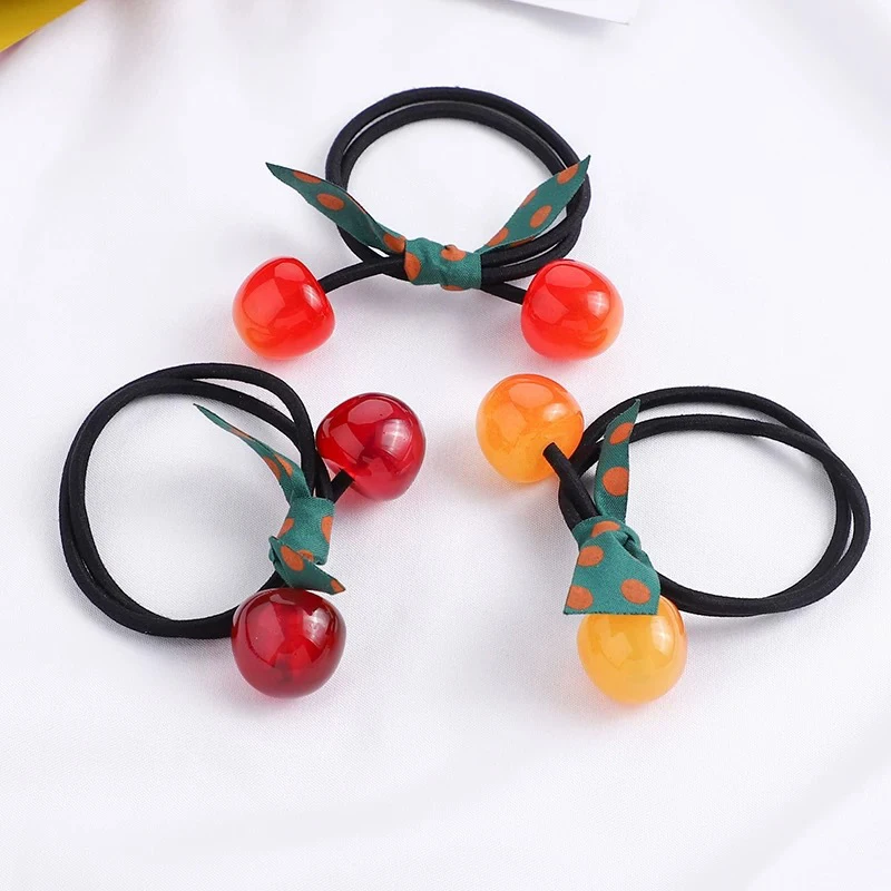 Cute Women Hair Ties Elastic Rubber Bands Bow Girl Acrylic Colorful Cherry Bow Knot Korean Head Accessories Scrunchies Wholesale
Cute Women Hair Ties Elastic Rubber Bands Bow Girl Acrylic Colorful Cherry Bow Knot Korean Head Accessories Scrunchies Wholesale