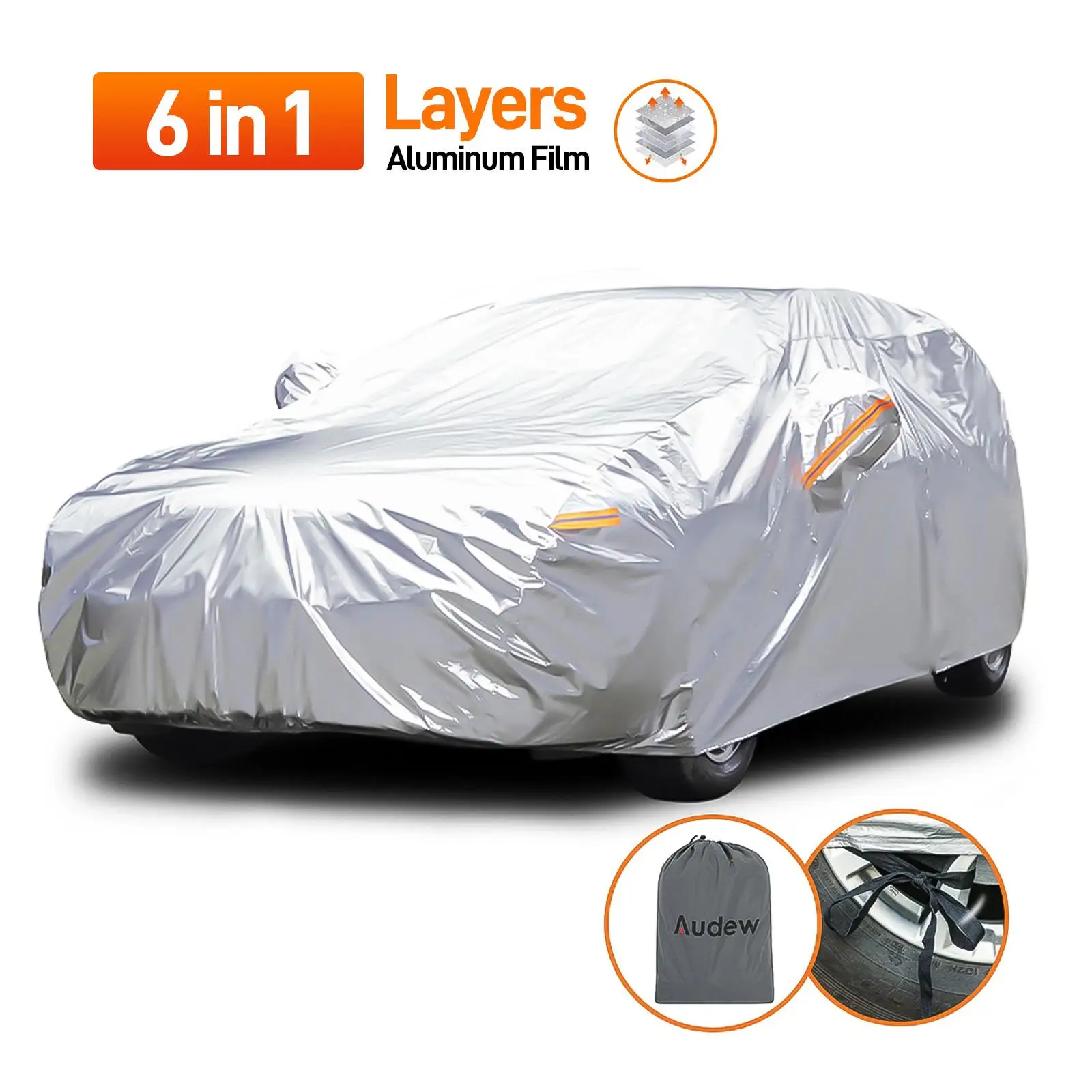 Full Car Cover Outdoor Indoor Protection 6 Layers Cotton Lined Cover Waterproof Anti-UV Dust-proof Scratch-resistant
Full Car Cover Outdoor Indoor Protection 6 Layers Cotton Lined Cover Waterproof Anti-UV Dust-proof Scratch-resistant