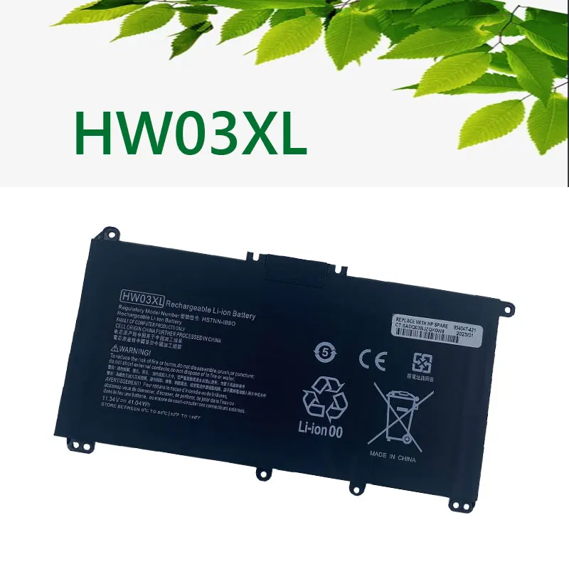 HW03XL Laptop Battery for HP 255 470 G8 Pavilion 15-EG 15-EH 17-CN 17-CP 17z-cp000 17t-cn000 15t-eg000 15-eg0000 15-eh0000 17-cn
HW03XL Laptop Battery for HP 255 470 G8 Pavilion 15-EG 15-EH 17-CN 17-CP 17z-cp000 17t-cn000 15t-eg000 15-eg0000 15-eh0000 17-cn
