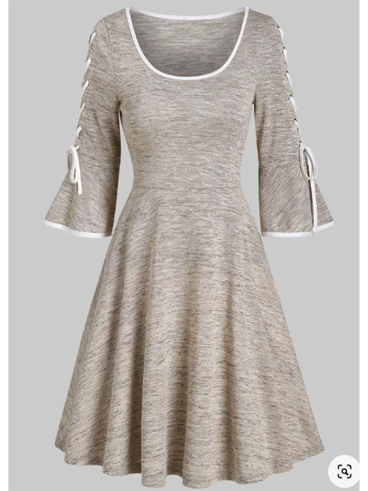 Office Lady Solid A-Line Dress Women Plus Size Daily Flare Sleeve Dress Vestidos 2024 Autumn Fashion Dresses Vestidos para mujer
Office Lady Solid A-Line Dress Women Plus Size Daily Flare Sleeve Dress Vestidos 2024 Autumn Fashion Dresses Vestidos para mujer