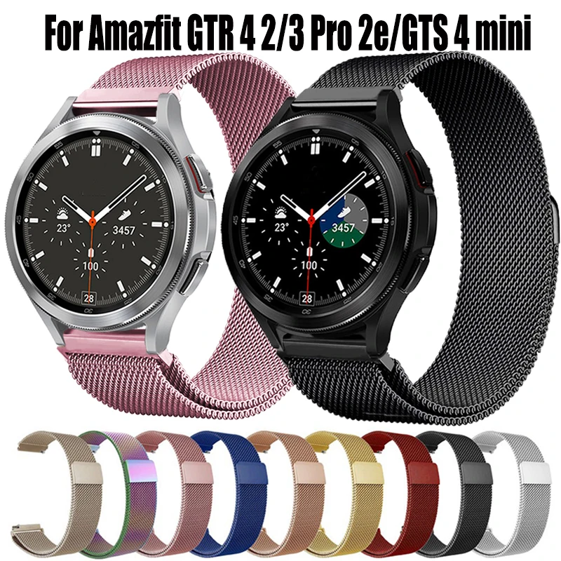 Milanese Band For Amazfit GTR 4 2/3 Pro 2e/GTS 4 mini stainless steel Strap Bip lite/S U/Stratos 3 Metal Watchband Bracelet
Milanese Band For Amazfit GTR 4 2/3 Pro 2e/GTS 4 mini stainless steel Strap Bip lite/S U/Stratos 3 Metal Watchband Bracelet