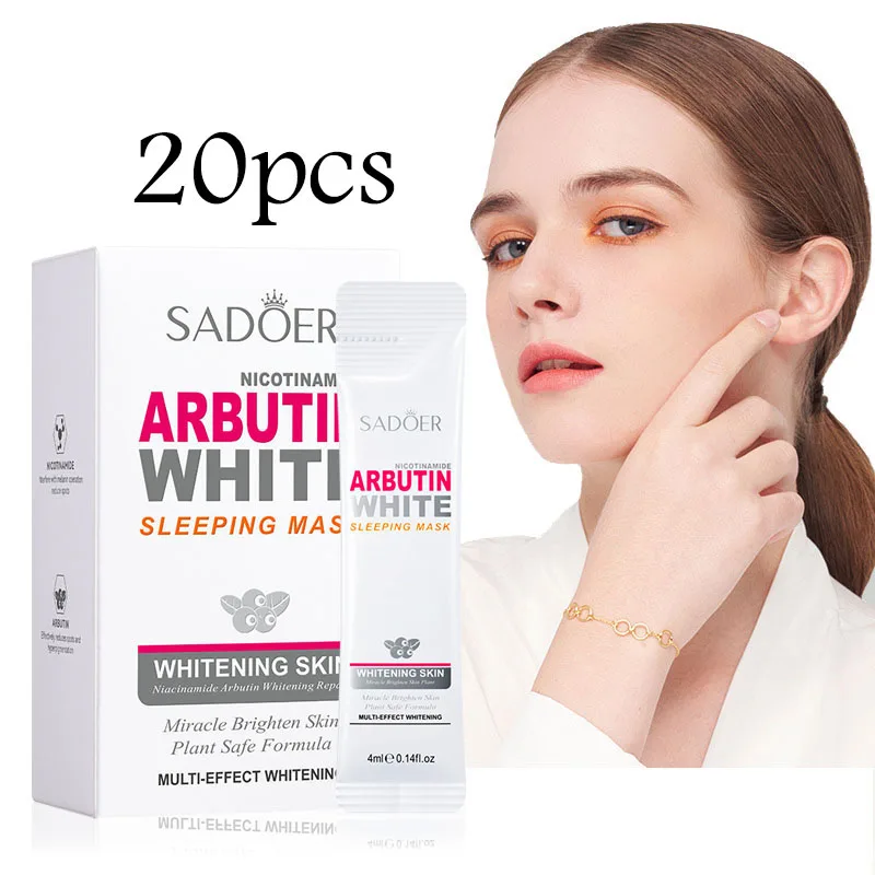 20pcs Niacinamide Arbutin Sleeping Facial Masks Brightening Hydrating Firming Face Masks skincare No-wash Sleep Facial Mask
20pcs Niacinamide Arbutin Sleeping Facial Masks Brightening Hydrating Firming Face Masks skincare No-wash Sleep Facial Mask