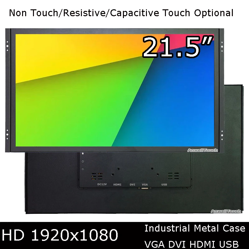 

Industrial Grade 1920x1080 21.5 Inch Open Frame Touch Screen LCD Monitor with Resistive/Capacitive Touch Screen VGA/DVI/HDMI/USB
