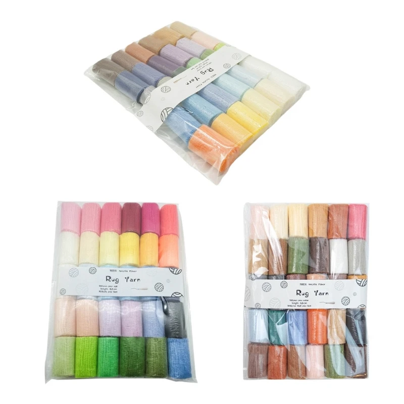 Y1UB 30 Assorted Color Wool Yarn Set Latchs Hook Yarn Pre-Cut Rugs Yarn Soft Crochet Yarn for Hand Knitting DIY Crafts
Y1UB 30 Assorted Color Wool Yarn Set Latchs Hook Yarn Pre-Cut Rugs Yarn Soft Crochet Yarn for Hand Knitting DIY Crafts
