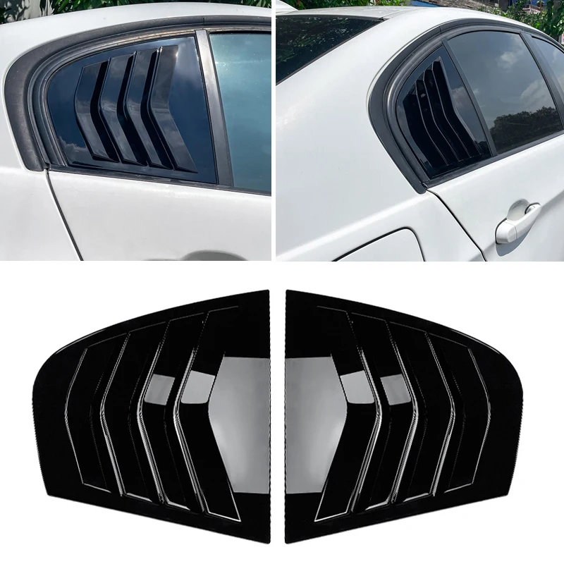 

For BMW 3 Series E90 320i 330i M3 Car Rear Window Shutter Cover Trim Window Louver Side Vent Carbon Fiber Accessories 2005-2011