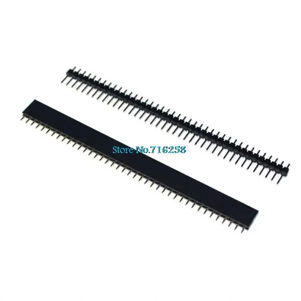 

1 lot = 10pcs 1x40 Pin 2.54mm Single Row Female + 10pcs 1x40 Male Pin Header connector