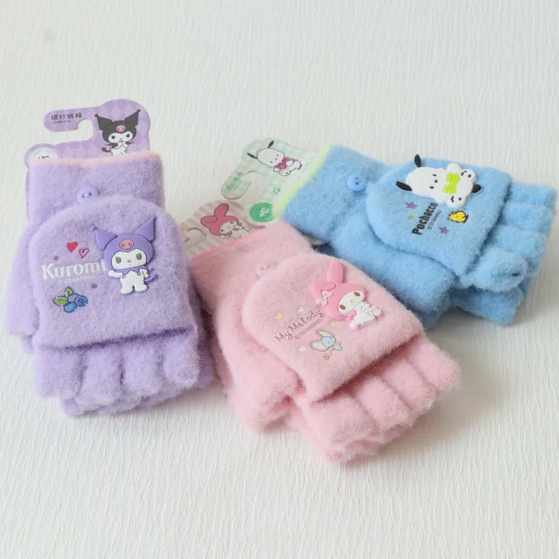 Sanrio Kawaii Kuromi Gloves My Melody Flip Cover Pochacco Anime Children Stay Warm Cute Cartoon Birthday Gift
Sanrio Kawaii Kuromi Gloves My Melody Flip Cover Pochacco Anime Children Stay Warm Cute Cartoon Birthday Gift