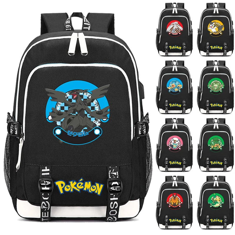 

Bandai Pokemon Backpack Children Toy Schoolbag Pikachu Charizard Gengar Bulbasaur Monster Movie Backpack Kids Birthday Gift Toy