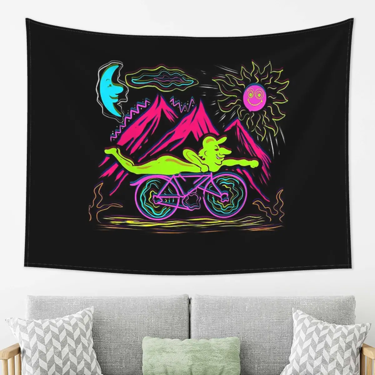 Bicycle Day 1943 LSD Acid Hofmann Trip Hallucinogen Tapestry Art Aesthetic Tapestries for Living Room Bedroom Home Wall Hanging
Bicycle Day 1943 LSD Acid Hofmann Trip Hallucinogen Tapestry Art Aesthetic Tapestries for Living Room Bedroom Home Wall Hanging