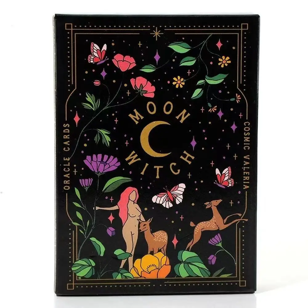 Настольные настольные игры Moon Witch, карты с изображением ораклов, английская версия, семейные предсказания, судьба, развлечения, лучшие подарки, карты Таро
Настольные настольные игры Moon Witch, карты с изображением ораклов, английская версия, семейные предсказания, судьба, развлечения, лучшие подарки, карты Таро