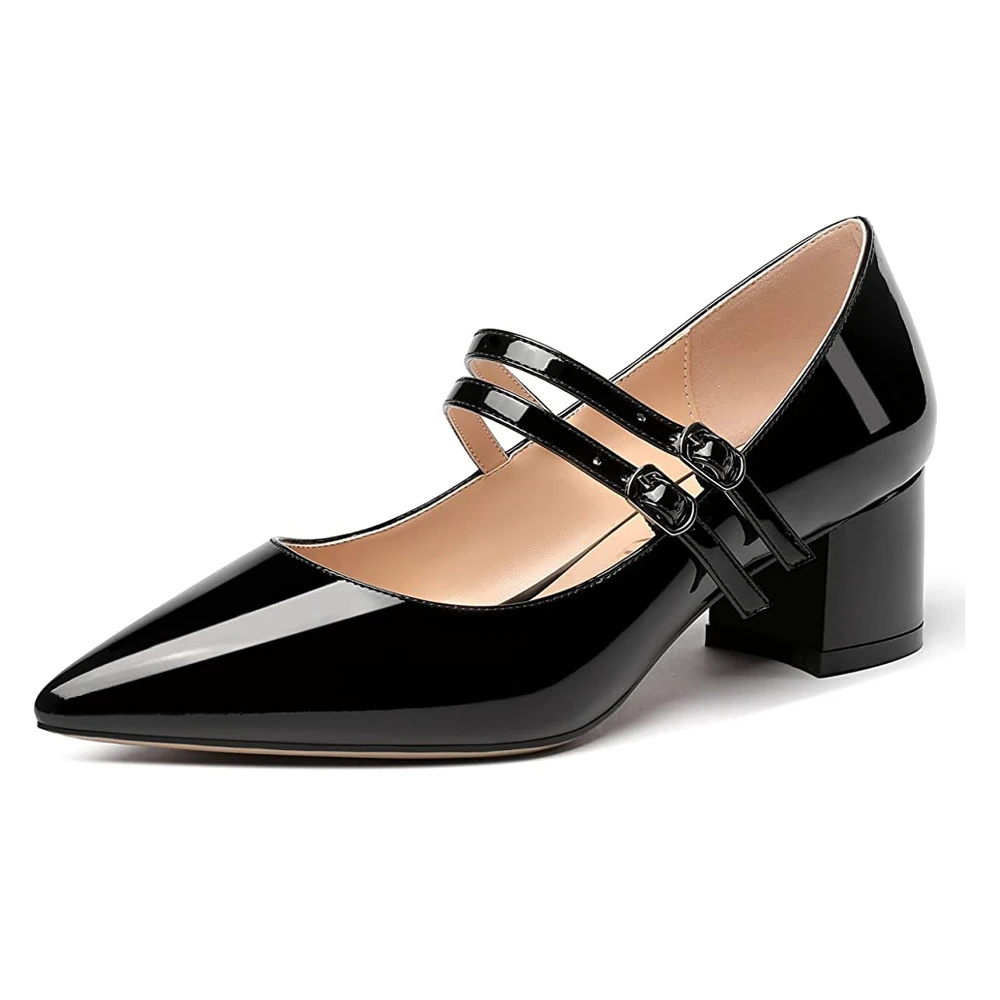 LOVIRS Women's Block Heel Pointed Toe Pumps 5cm Chunky Heel Mid Heels Ankle Strap Leisure Dress Shoes Plus Size 5-15
LOVIRS Women's Block Heel Pointed Toe Pumps 5cm Chunky Heel Mid Heels Ankle Strap Leisure Dress Shoes Plus Size 5-15