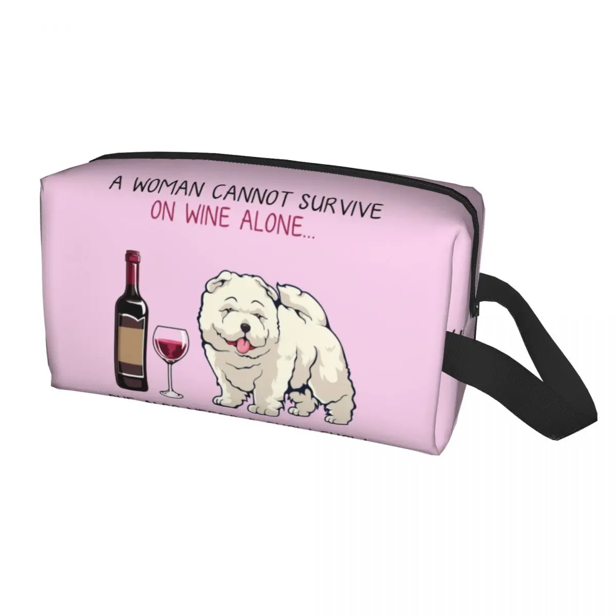 Fashion Chow Chow And Wine Funny Dog Travel Toiletry Bag for Women Pet Puppy Lover Cosmetic Makeup Bag Beauty Storage Dopp Kit
Fashion Chow Chow And Wine Funny Dog Travel Toiletry Bag for Women Pet Puppy Lover Cosmetic Makeup Bag Beauty Storage Dopp Kit