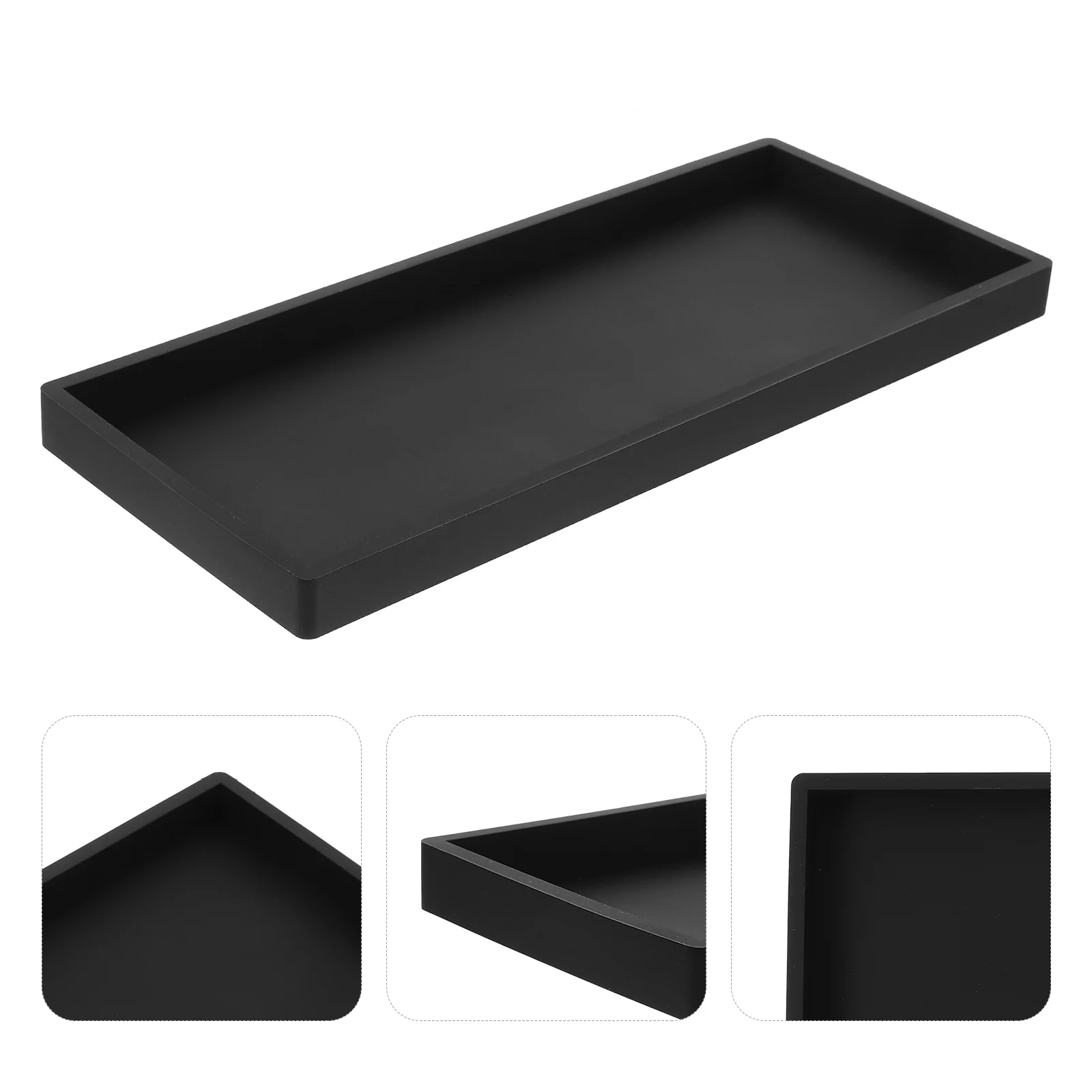 Rectangular Vanity Tray Silicone Bathroom Tray Counter Toilet Tank Kitchen Sink Small Trays Soap Perfume Jewelry Candle
Rectangular Vanity Tray Silicone Bathroom Tray Counter Toilet Tank Kitchen Sink Small Trays Soap Perfume Jewelry Candle