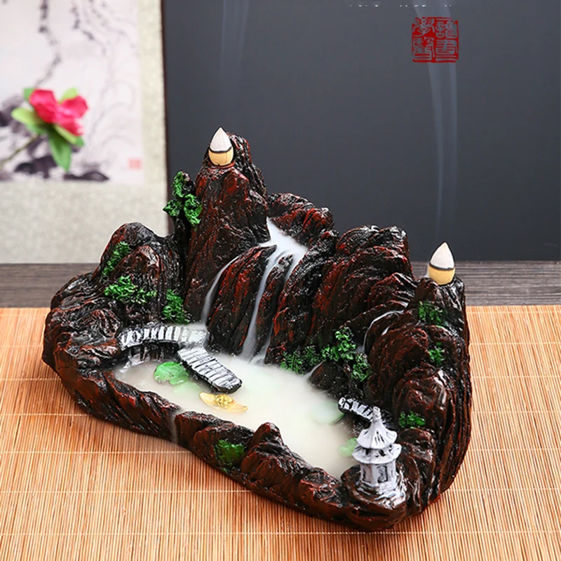 Antique Waterfall Incense Burner Smoking Resin Ramadan Aesthetic Incense Burner Decoration Zen Fuente Buda Air Humidifi
Antique Waterfall Incense Burner Smoking Resin Ramadan Aesthetic Incense Burner Decoration Zen Fuente Buda Air Humidifi