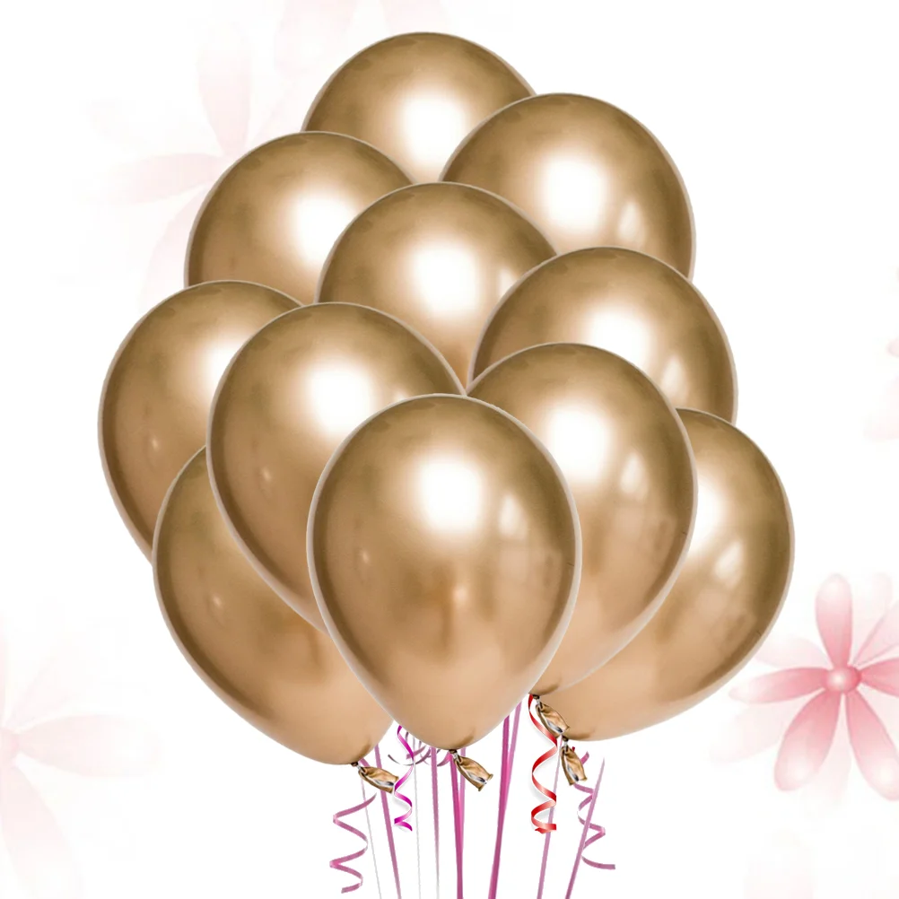 50pcs Metallic Latex Balloons Party Balloon Balloon Graduation Balloons Fiesta Balloons Party Supplies ( Golden ) 
50pcs Metallic Latex Balloons Party Balloon Balloon Graduation Balloons Fiesta Balloons Party Supplies ( Golden )