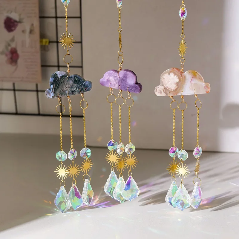 Natural Crystal Cloud Sun Catcher Crystal Pendant Hanging Decor Sun Catcher Crystal Hanging Decor Suncatchers Ornaments Gift
Natural Crystal Cloud Sun Catcher Crystal Pendant Hanging Decor Sun Catcher Crystal Hanging Decor Suncatchers Ornaments Gift