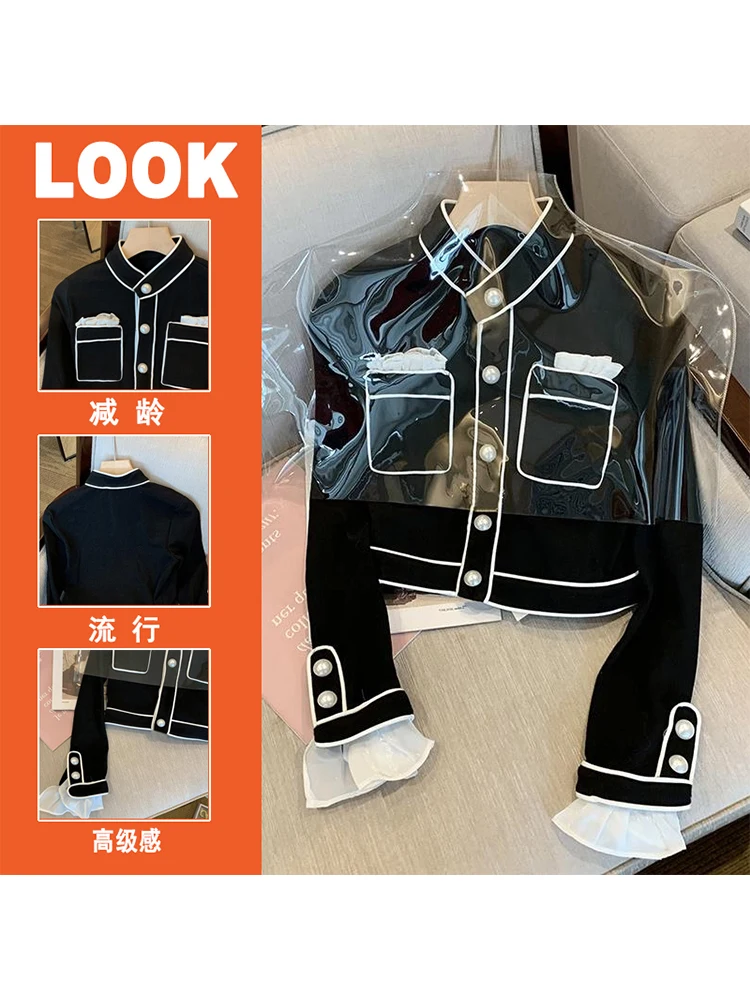 Women's Black Gothic Cardigan Knitted Sweater Y2k Aesthetic Vintage Long Sleeves Japanese Sweater Jumper Emo 2000s Clothes 2024
Women's Black Gothic Cardigan Knitted Sweater Y2k Aesthetic Vintage Long Sleeves Japanese Sweater Jumper Emo 2000s Clothes 2024