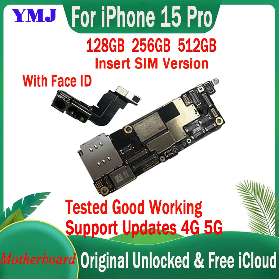 Original Unlocked For iPhone 15 Pro Fully Tested Well Motherboard Insert SIM Card Version Mainboard With Face ID Cleaned iCloud
Original Unlocked For iPhone 15 Pro Fully Tested Well Motherboard Insert SIM Card Version Mainboard With Face ID Cleaned iCloud