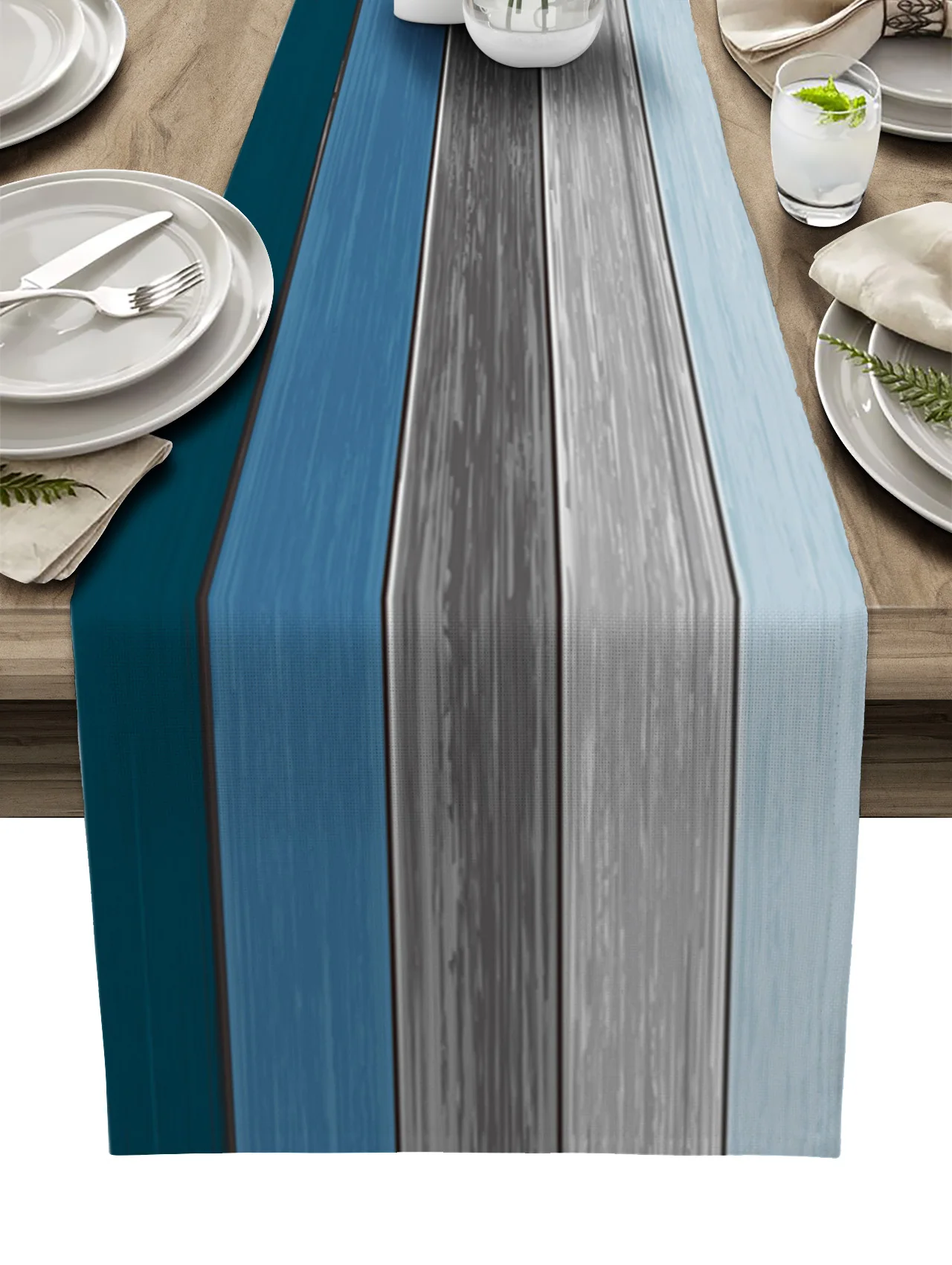 Retro Farm Barn Wood Grain Blue Gray Gradient Linen Table Runner Kitchen Table Decoration Dining Tablecloth Wedding Party Decor
Retro Farm Barn Wood Grain Blue Gray Gradient Linen Table Runner Kitchen Table Decoration Dining Tablecloth Wedding Party Decor