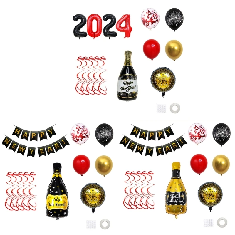 Bottle Shaped Balloon Chain Set Unique Aluminum Balloon New Year Decoration for Celebrations and Gatherings
Bottle Shaped Balloon Chain Set Unique Aluminum Balloon New Year Decoration for Celebrations and Gatherings