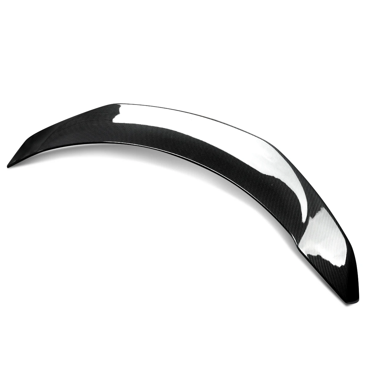 Rear Lip Spoiler For 2017-2022 Tesla Model 3 V Style Ducktail Spoiler Rear Trunk Spoiler Wings Golss Black & Carbon Fiber Look Rear Lip Spoiler For 2017-2022 Tesla Model 3 V Style Ducktail Spoiler Rear Trunk Spoiler Wings Golss Black & Carbon Fiber Look