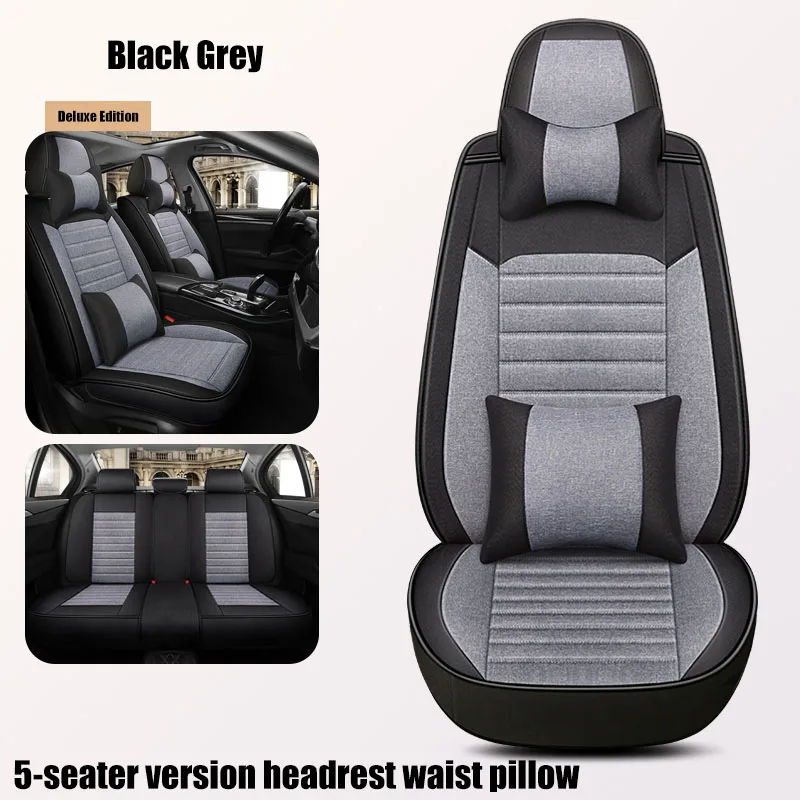 

WZBWZX Automotive Linen General Motors Seat Cover for Jaguar All Models xf xj 6/8/12 xk xkr x-type xfr F-Type car accessories