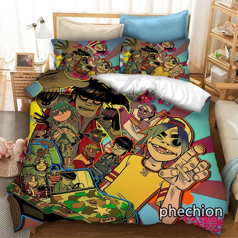 phechion Cartoon Gorillaz 3D Print Bedding Set Duvet Covers Pillowcases One Piece Comforter Bedding Sets Bedclothes Bed K308
phechion Cartoon Gorillaz 3D Print Bedding Set Duvet Covers Pillowcases One Piece Comforter Bedding Sets Bedclothes Bed K308