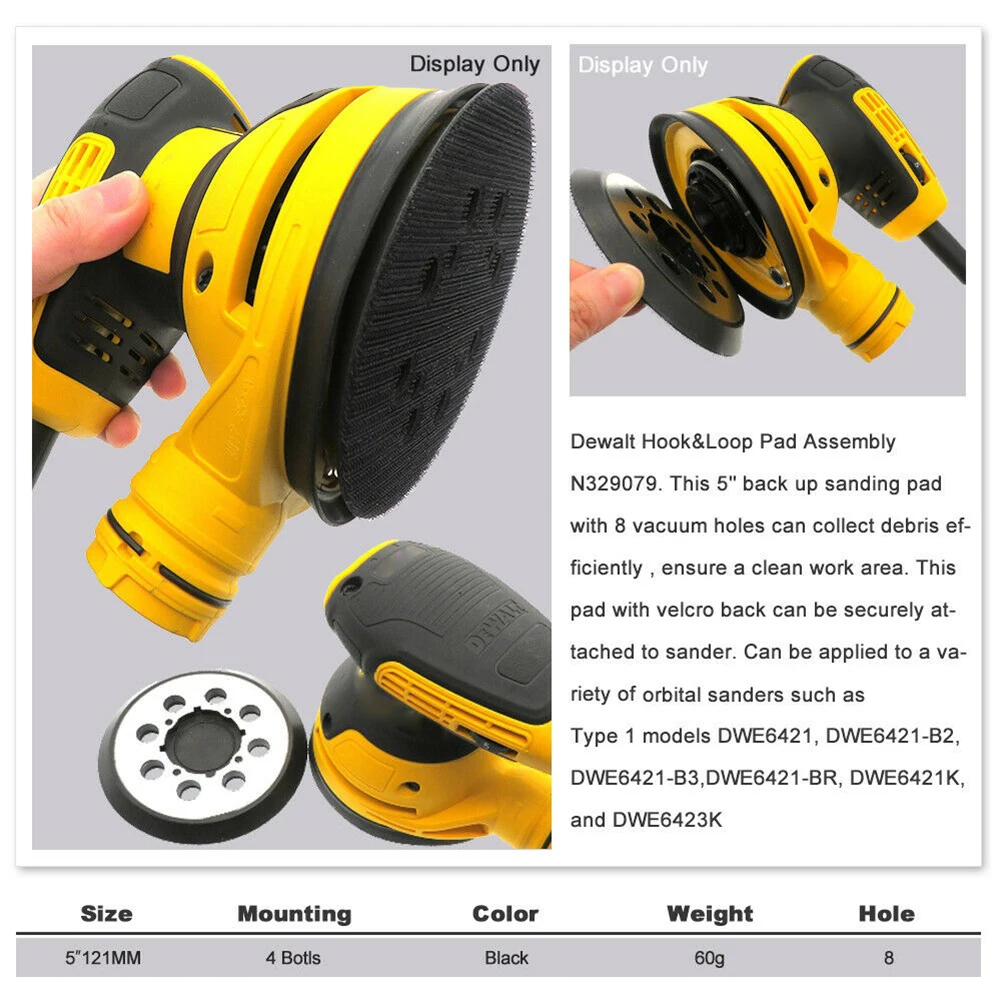 Grinding Mat Sanding Pad 30118 Aluminum Plate 8 Dust Collection Holes 8 dust collection holes 125mm/5"novation
Grinding Mat Sanding Pad 30118 Aluminum Plate 8 Dust Collection Holes 8 dust collection holes 125mm/5"novation
