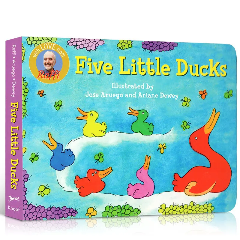 

Milu Original English Gift Audio Picture Book Five Little Ducks Board Children's Fivelittle Ducks