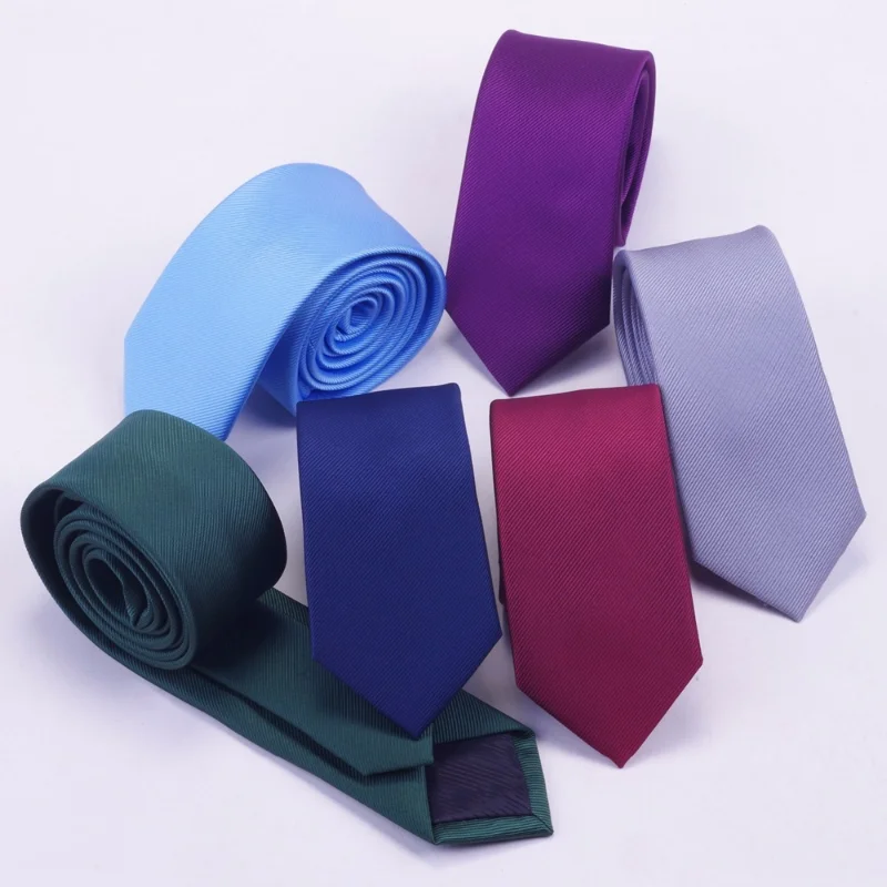 Classic Men's Wedding Solid Skinny Ties Fashion Plain Slim Ties Jacquard Woven Silk Ties for Mens Wedding Suits Cravate
Classic Men's Wedding Solid Skinny Ties Fashion Plain Slim Ties Jacquard Woven Silk Ties for Mens Wedding Suits Cravate