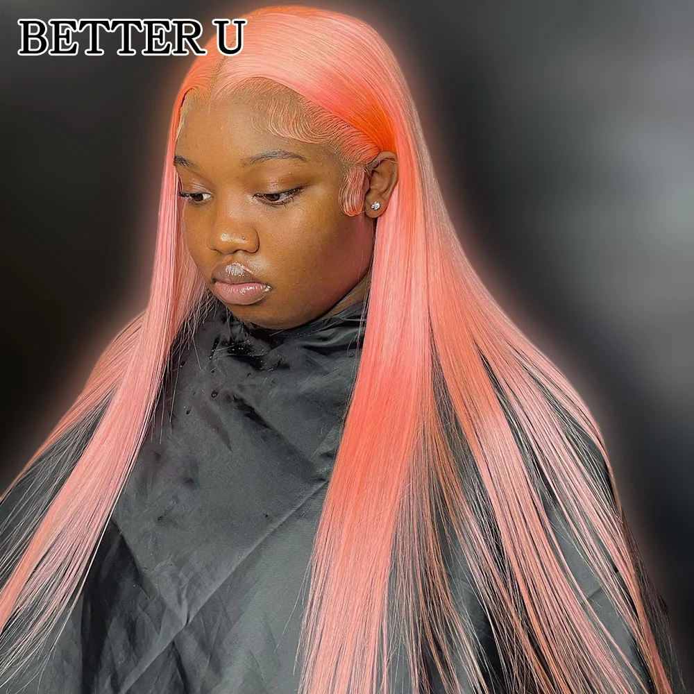 13x4 Pink Transparent Lace Frontal Wig Human Hair Preplucked Wigs For Women Straight 613 Colored Brazilian Human hair Wigs
13x4 Pink Transparent Lace Frontal Wig Human Hair Preplucked Wigs For Women Straight 613 Colored Brazilian Human hair Wigs