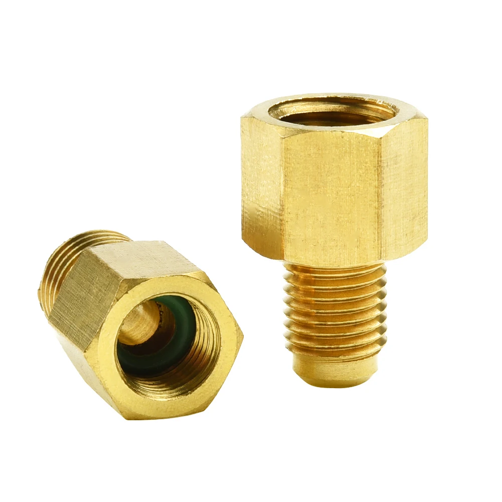 2PCS R12 To R134a R134a To R12 Adapter Kit 1/4'' Female Flare With O-Ring X 1/2'' Acme Male Automobile Refrigeration Adapters
2PCS R12 To R134a R134a To R12 Adapter Kit 1/4'' Female Flare With O-Ring X 1/2'' Acme Male Automobile Refrigeration Adapters