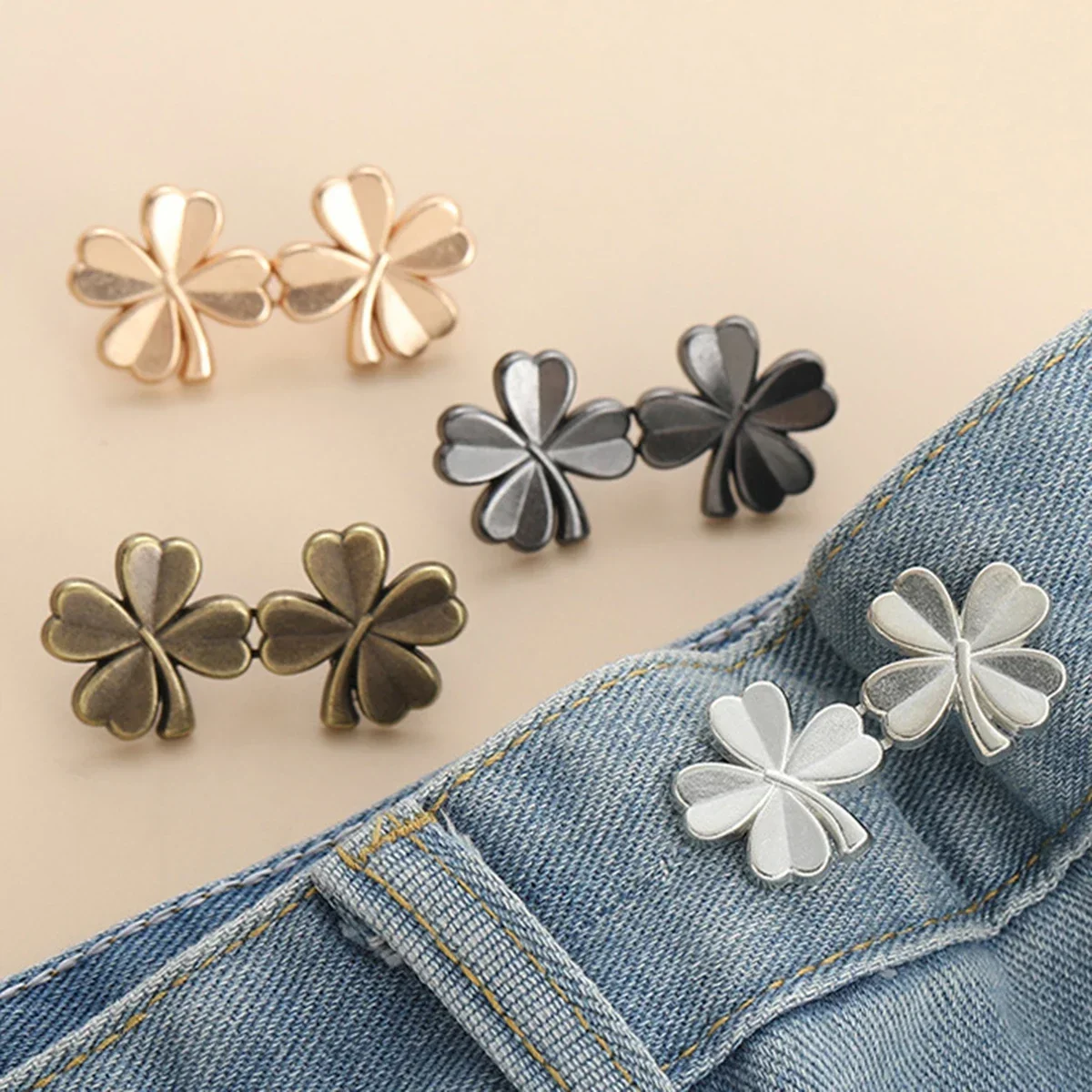 1pc Jeans Button Adjustable Clips for Pant Skirts Waist Tightener Buckle Snap Button Adjuster Pants Pin Retractable Button
1pc Jeans Button Adjustable Clips for Pant Skirts Waist Tightener Buckle Snap Button Adjuster Pants Pin Retractable Button