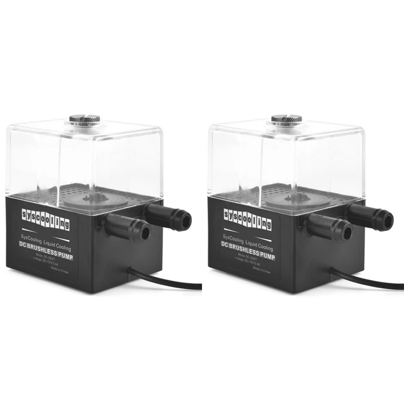 2X Ultra-Quiet SC-300T Water Pump Set For PC CPU Liquid Cooling System DC 12V 4W 150Ml Water Tank Small 3P
2X Ultra-Quiet SC-300T Water Pump Set For PC CPU Liquid Cooling System DC 12V 4W 150Ml Water Tank Small 3P