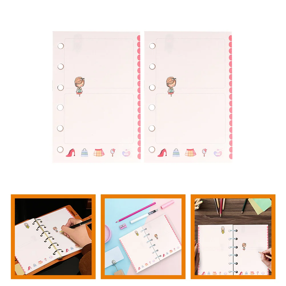2 Books Binder Clips Inner Refill Loose Leaf Notebook Paper Loose-leaf Core Planner
2 Books Binder Clips Inner Refill Loose Leaf Notebook Paper Loose-leaf Core Planner