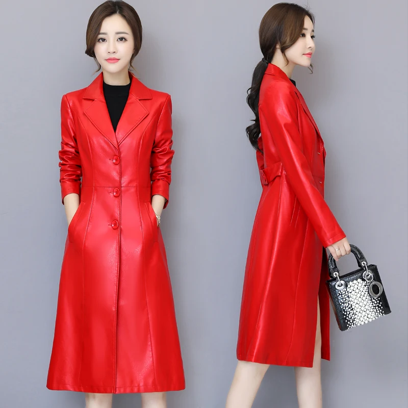 Autumn Winter New Chic Leather Coat Women's Medium-Length Tops Y2k Slim Korean Outerwear Loose Leather Windbreaker Jacket Female
Autumn Winter New Chic Leather Coat Women's Medium-Length Tops Y2k Slim Korean Outerwear Loose Leather Windbreaker Jacket Female