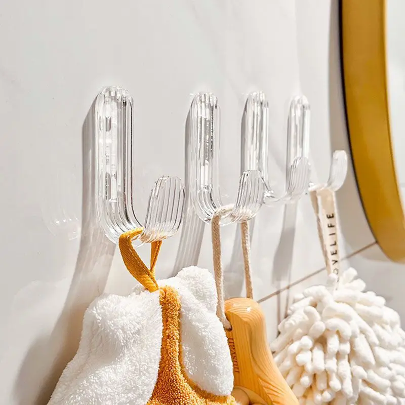 5PCS Transparent Wall Hook Adhesive Strong Bathroom Hooks Punch-free Wall Hook Acrylic Clothes Holders Sticky Clear Storage Hook
5PCS Transparent Wall Hook Adhesive Strong Bathroom Hooks Punch-free Wall Hook Acrylic Clothes Holders Sticky Clear Storage Hook
