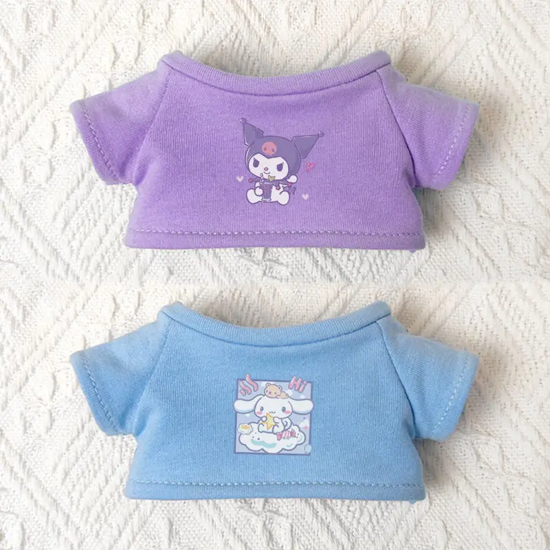 Cinnamoroll Anime Kawaii Sanrio Plush Doll Clothes Cotton Cute Kuromi 20Cm T Shirt Toys Figure Change Clothes Gifts for Kids
Cinnamoroll Anime Kawaii Sanrio Plush Doll Clothes Cotton Cute Kuromi 20Cm T Shirt Toys Figure Change Clothes Gifts for Kids