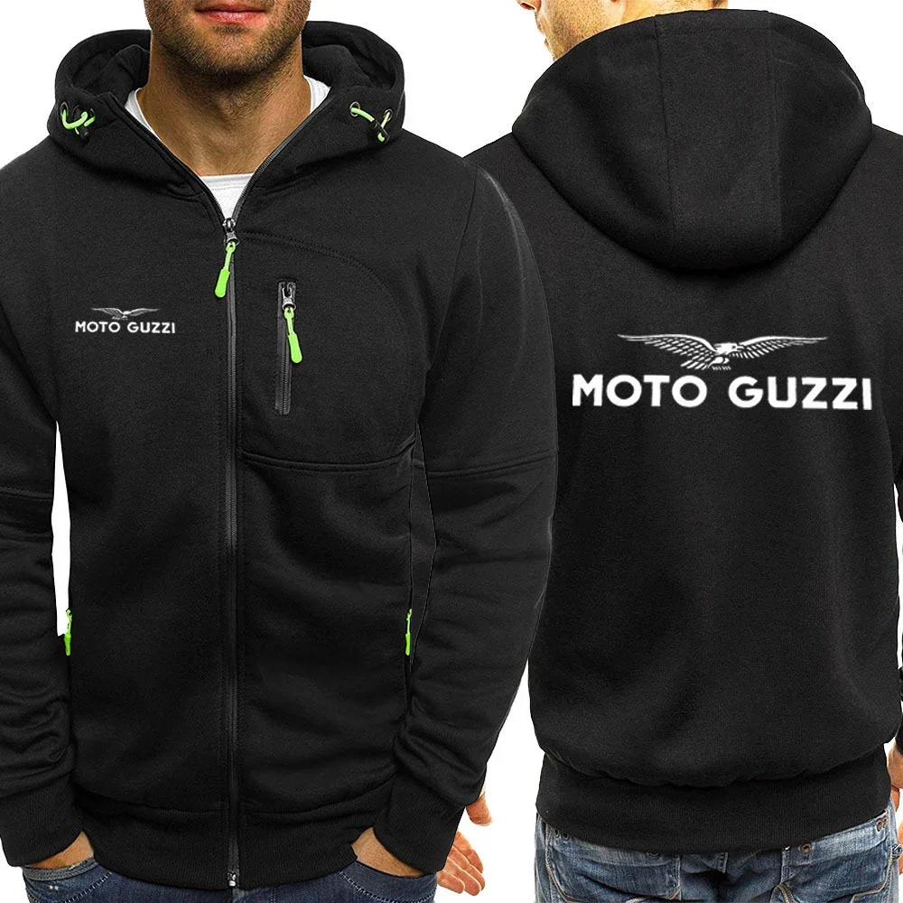 Мотоциклетная Мужская однотонная уличная одежда Moto Guzzi 90, с принтом, на молнии, с капюшоном и длинными рукавами, с карманами, уличная одежда, новинка для весны и осени
Мотоциклетная Мужская однотонная уличная одежда Moto Guzzi 90, с принтом, на молнии, с капюшоном и длинными рукавами, с карманами, уличная одежда, новинка для весны и осени
