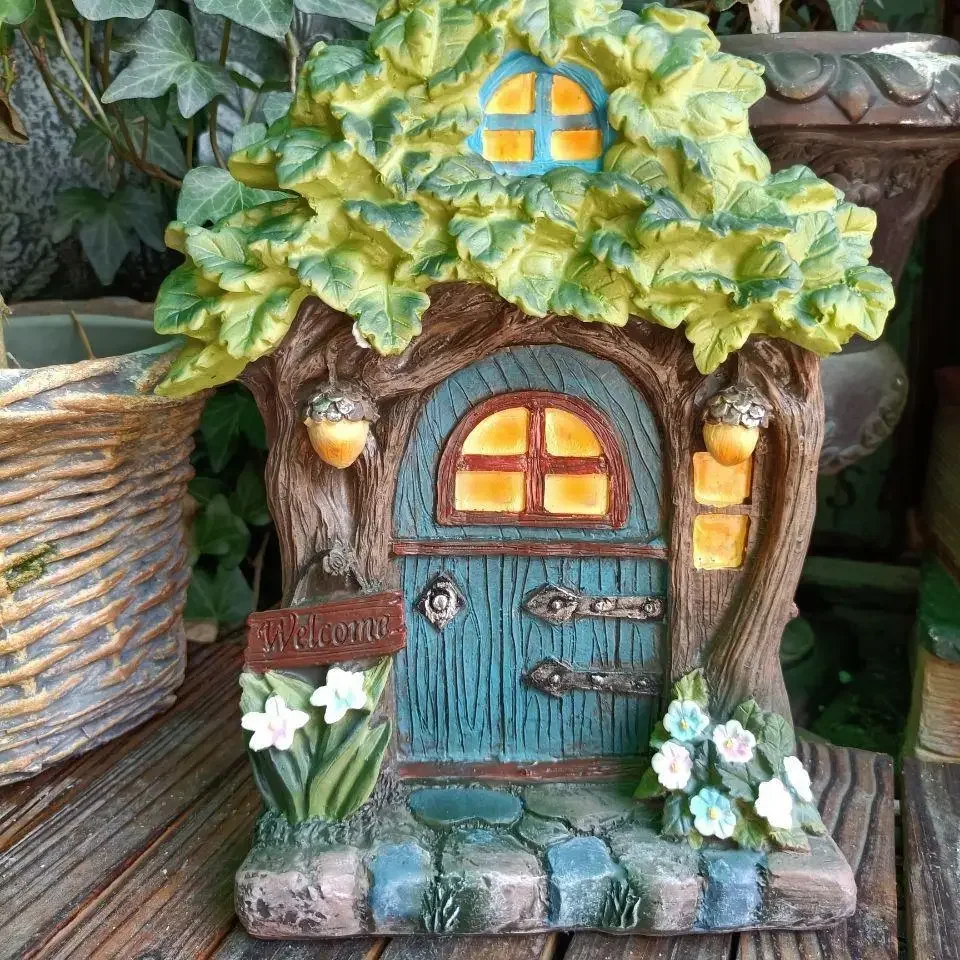 Solar Resin Decorations Flower House Shape Outdoor Waterproof Lawn Lamp Resin Decorations Garden Lamp
Solar Resin Decorations Flower House Shape Outdoor Waterproof Lawn Lamp Resin Decorations Garden Lamp