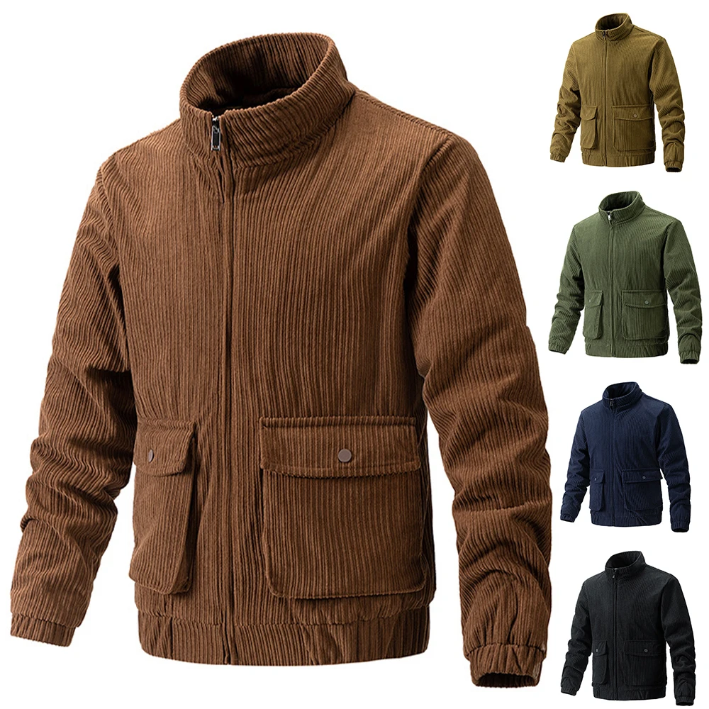 2023 Autumn Winter Tops Korean Fashion Men Corduroy Jacket Fleece Lined Slim Fit Zipper Oversized Thickened Coat Bomber Jacket
2023 Autumn Winter Tops Korean Fashion Men Corduroy Jacket Fleece Lined Slim Fit Zipper Oversized Thickened Coat Bomber Jacket