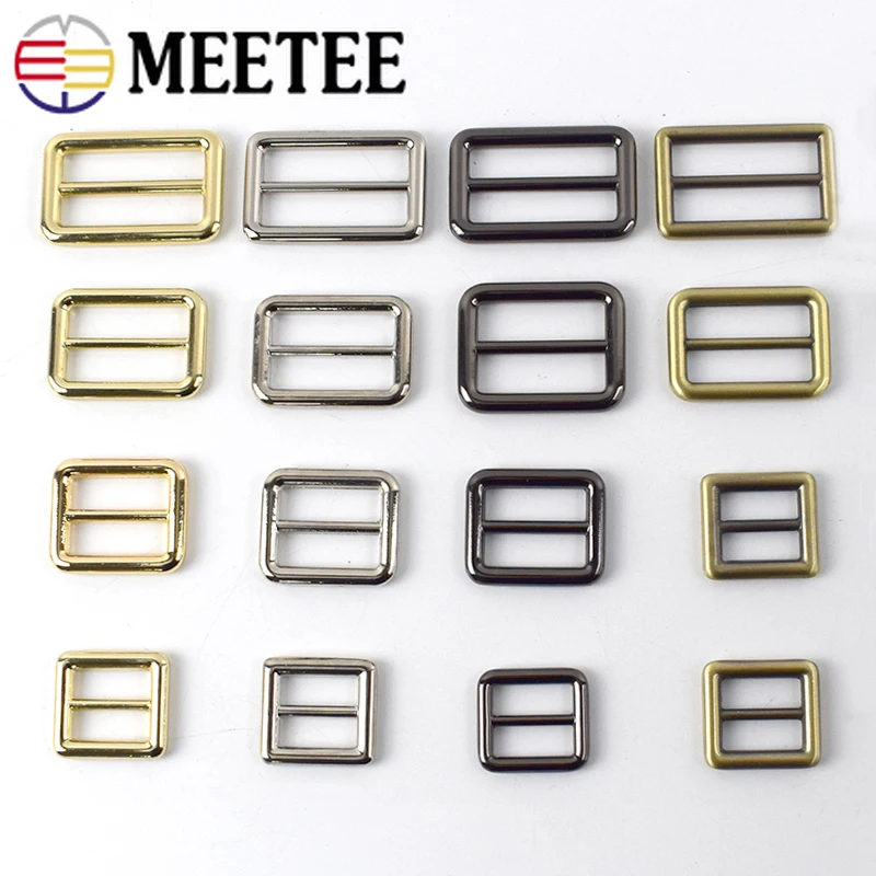 20pcs Meetee 16/20/26/32/38/50mm Metal Buckles Adjuster Tri-Glide Slider for Backpack Web Strap DIY Bag Accessory Leather Craft | Дом и сад
