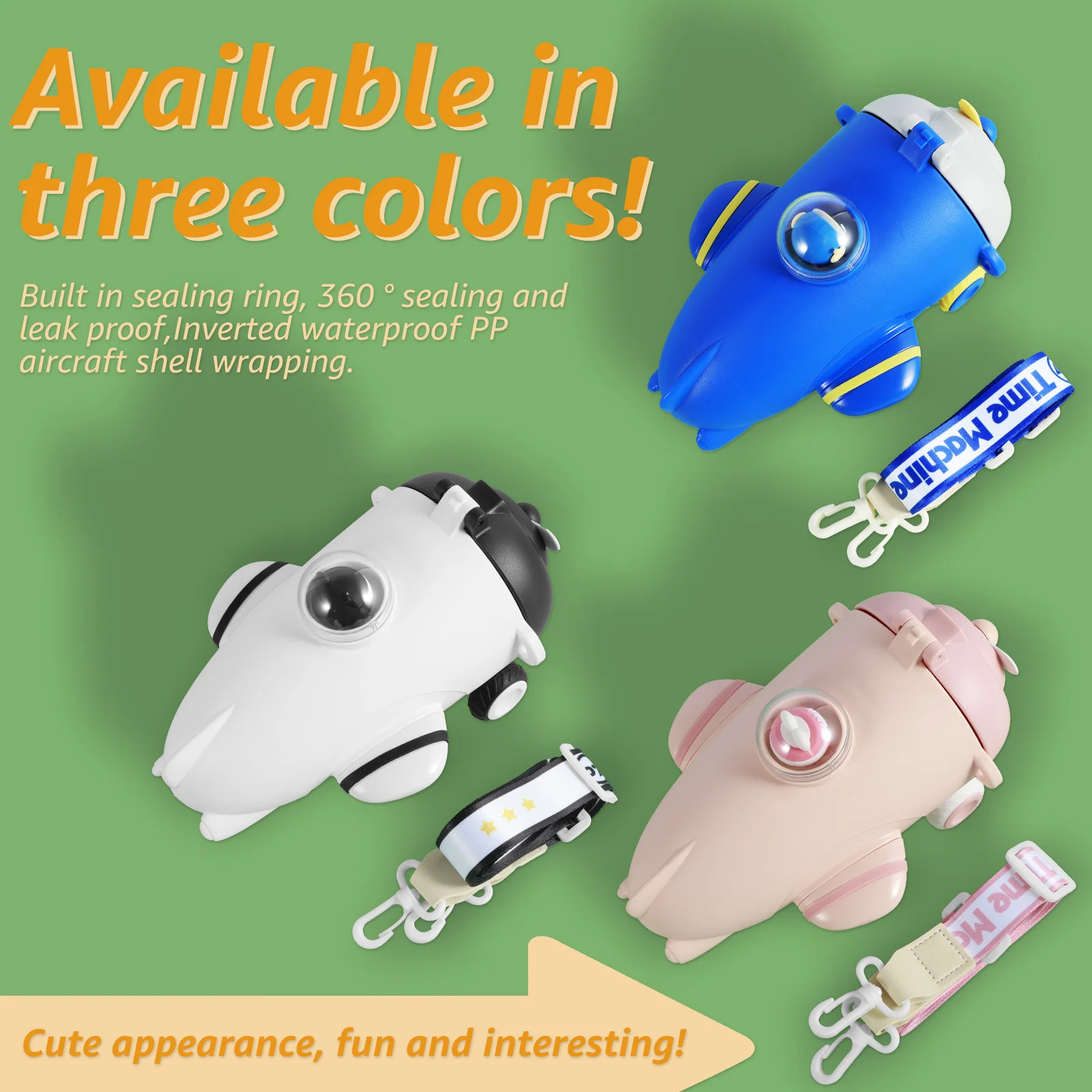 New Kids Drinking Bottle Plane Shape Kids Water Bottles 500ml Water Bottle Kids Toys Cute Kids Bottle Cups 360 ° Sealing
New Kids Drinking Bottle Plane Shape Kids Water Bottles 500ml Water Bottle Kids Toys Cute Kids Bottle Cups 360 ° Sealing