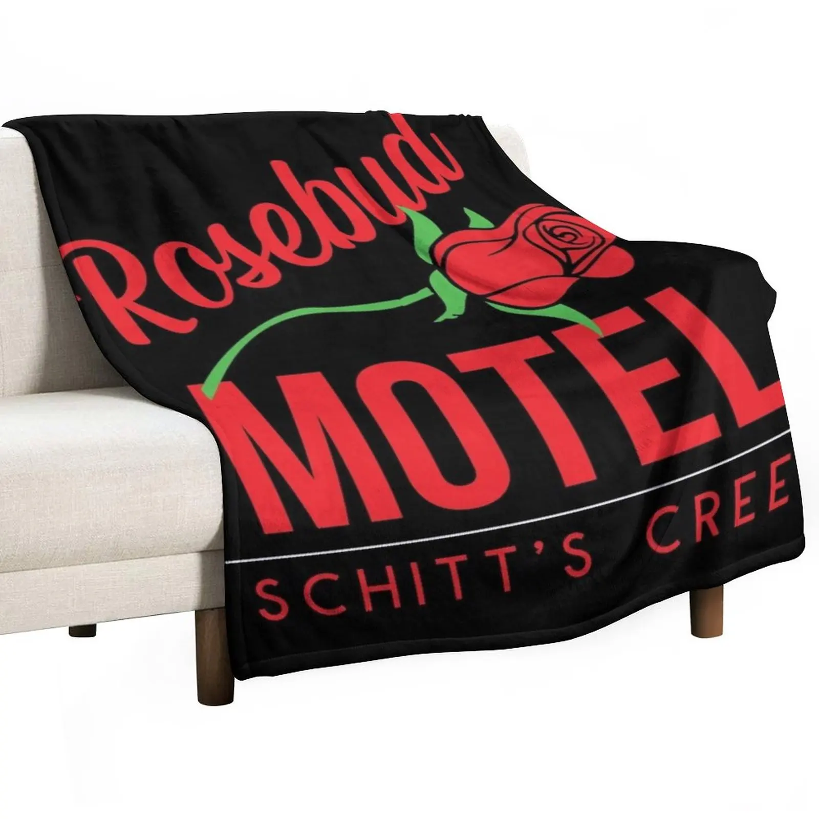 

Rosebud Motel Throw Blanket blankets and throws Single Blanket Picnic Blanket