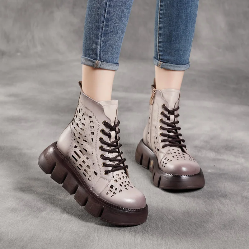 Jishu Summer New Washed First Layer Cowhide Retro Rub Colored Hollow-out Short Thick Mesh Dr. Martens
Jishu Summer New Washed First Layer Cowhide Retro Rub Colored Hollow-out Short Thick Mesh Dr. Martens